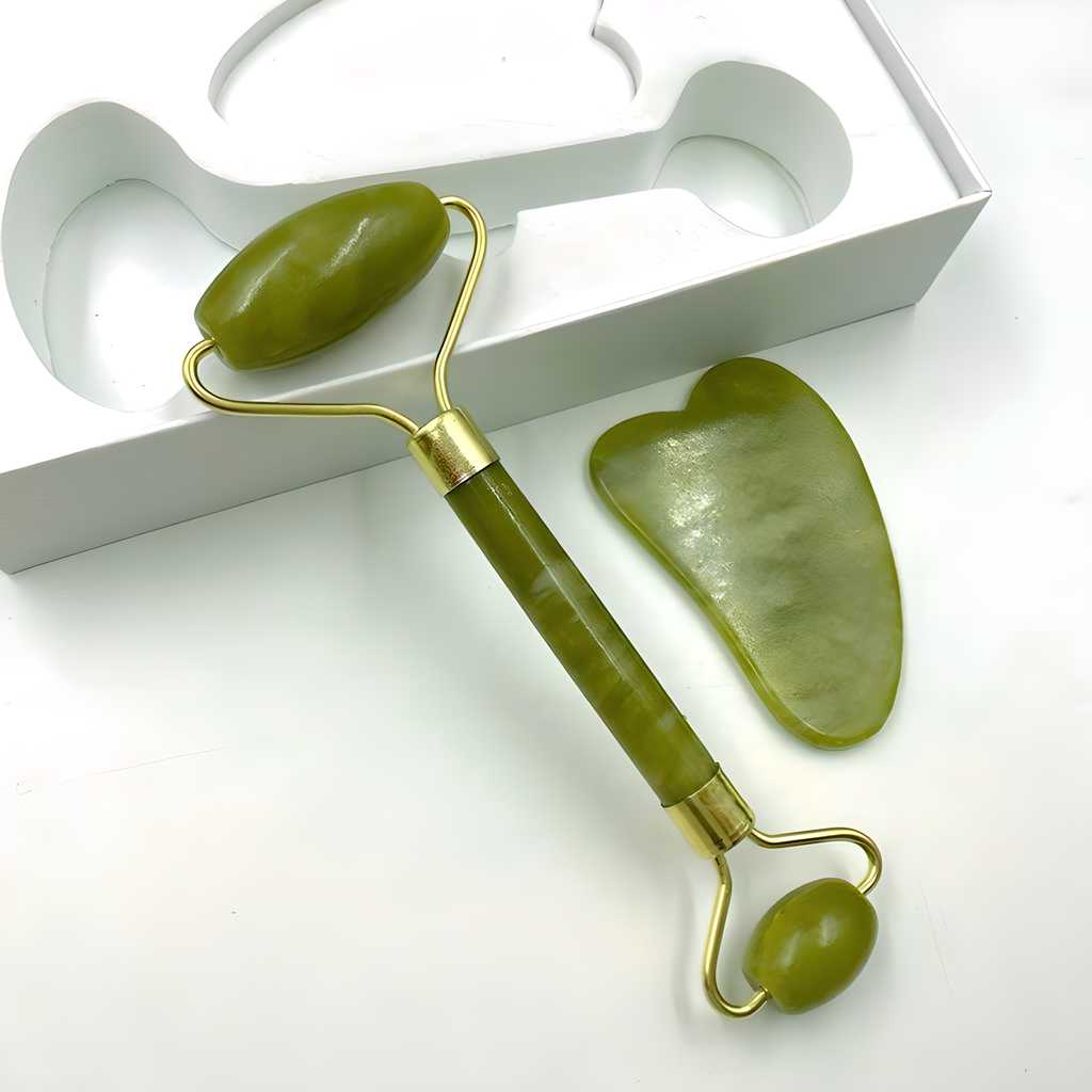 MEFU Jade Roller & Gua Sha Set