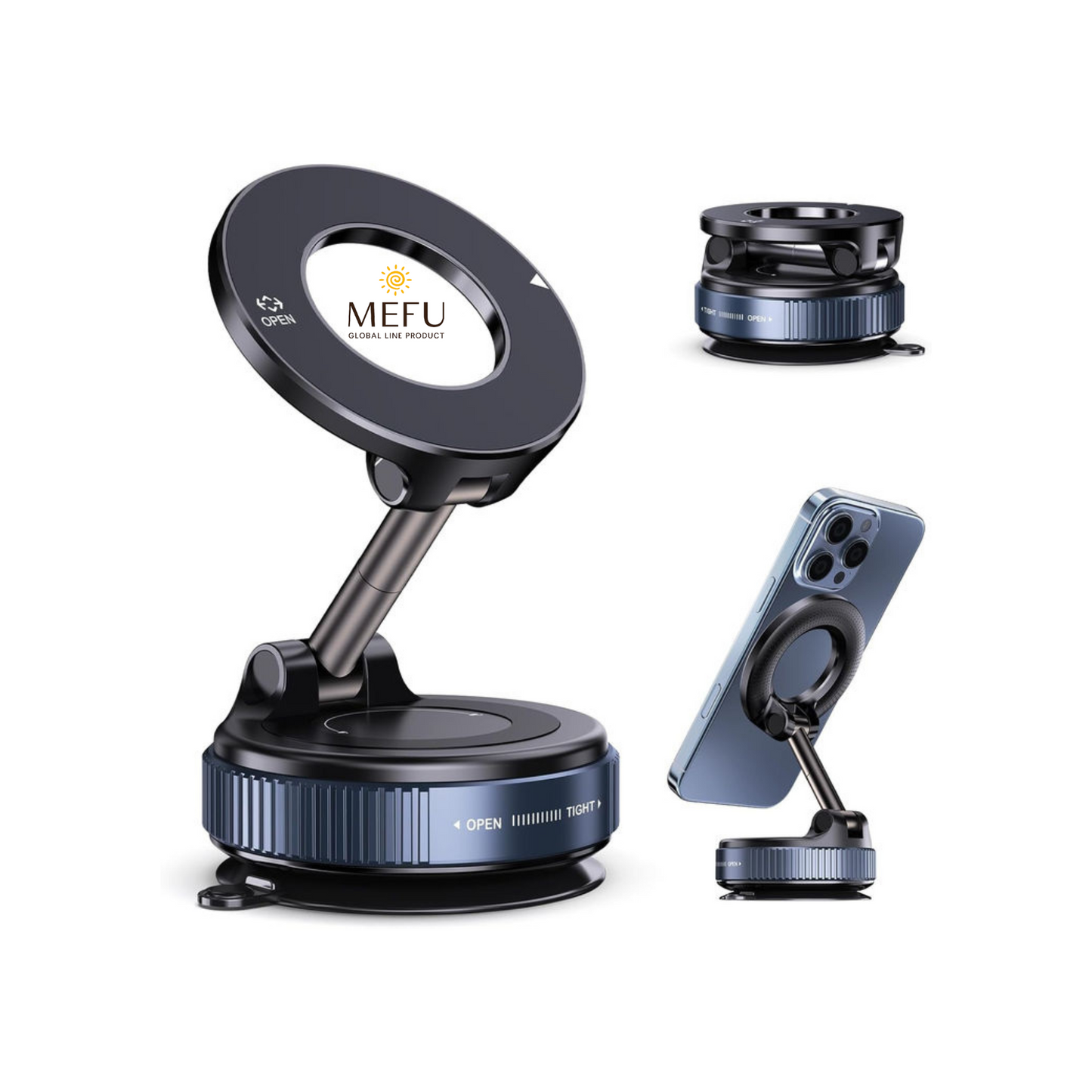 Vacuum Suction Magnetic Phone Holder