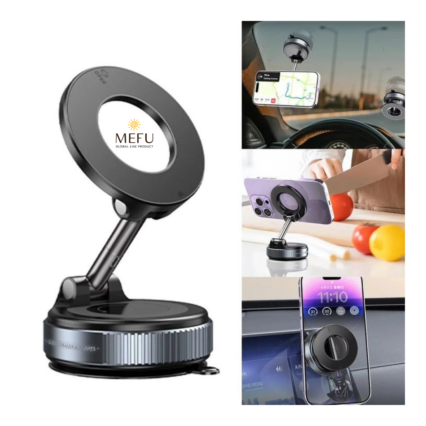 Vacuum Suction Magnetic Phone Holder