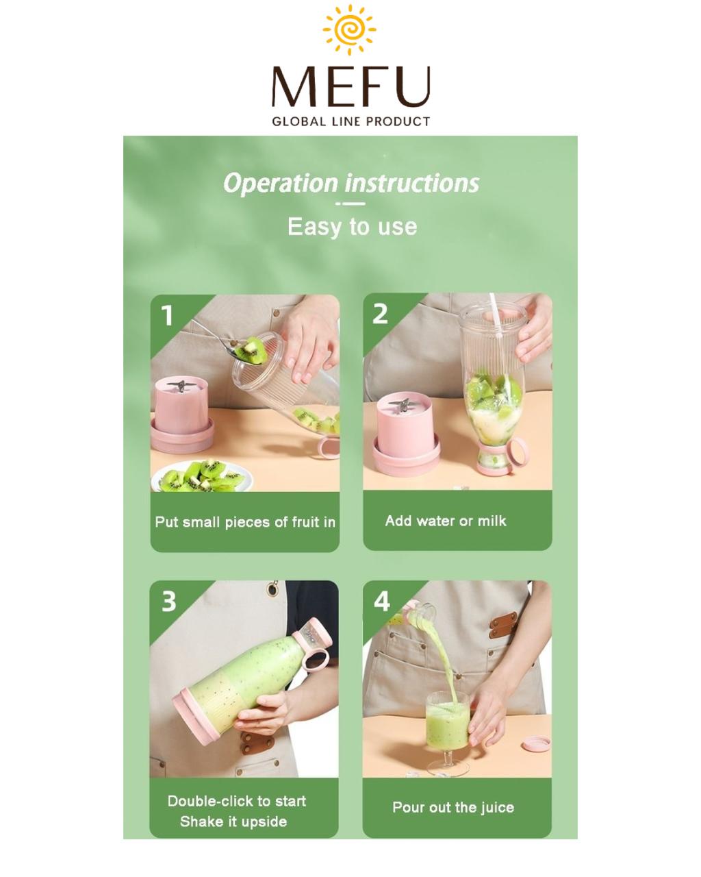 Portable Mini Juice Blender