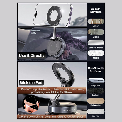 Vacuum Suction Magnetic Phone Holder