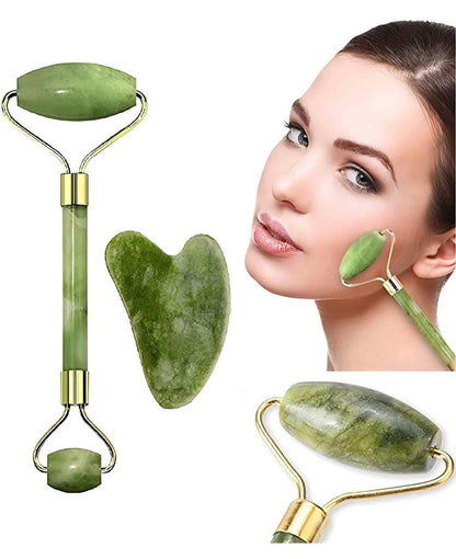 MEFU Jade Roller & Gua Sha Set
